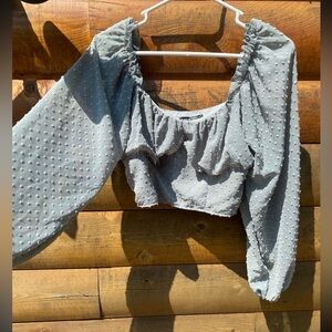 Elegant Gray Women's Top